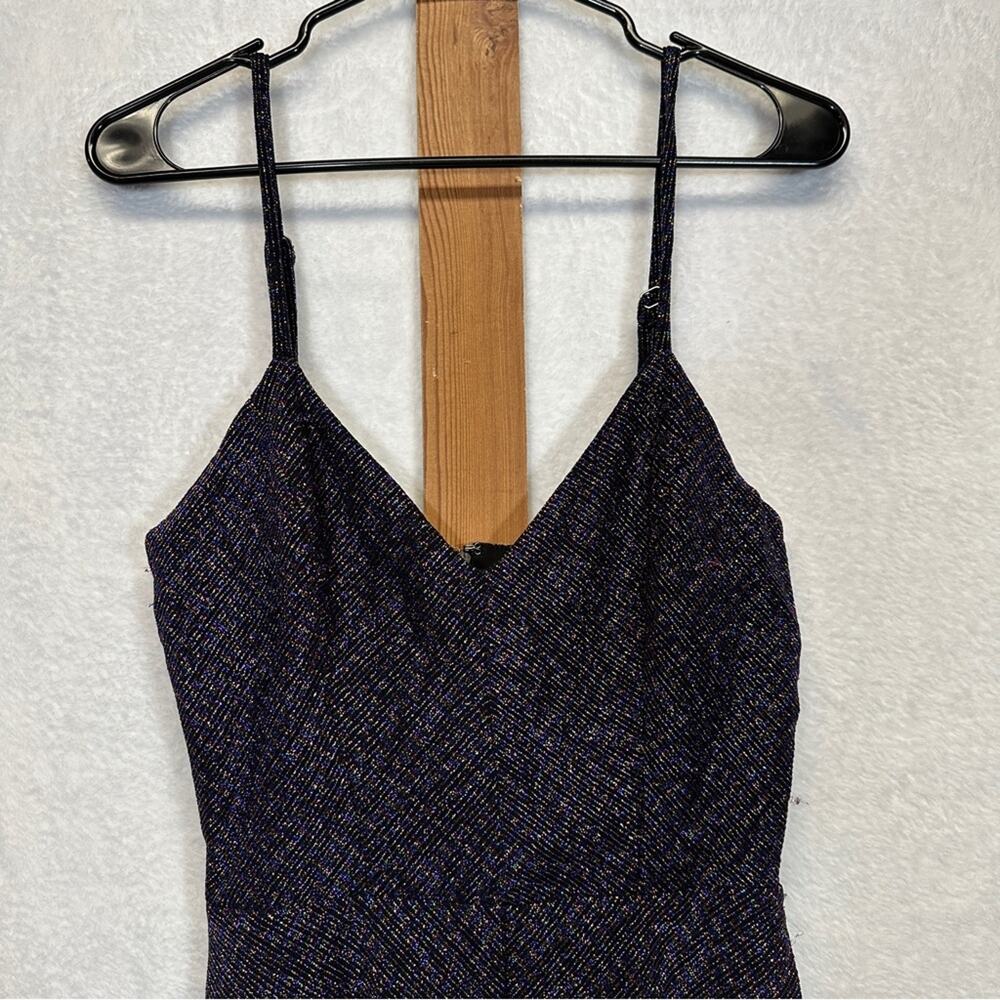 Cosmopolitan x Dress The Population Trista Metallic‎ Violet Multi Dress Size S - Picture 6 of 16